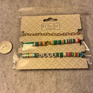 D'Bello Colorful Beaded Bracelet Set